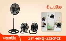 18 Inch 3-in-1 stand fan-60w KEFC008B