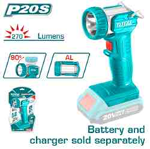 Lithium-Ion work lamp TWLI2038
