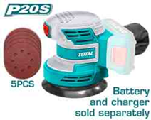 Lithium-Ion random orbit sander TROSLI2001