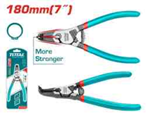 Circlip pliers-Bent head circlip Plier-7"/180mm- 1 THTJ21802