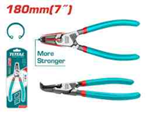 Circlip pliers-Bent head circlip Plier-7"/180mm-2 THTJ21804