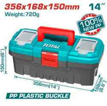 14" Plastic tool box TPBX0141