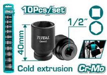 10 Pcs 1/2"DR. Impact socket set THISTD12101
