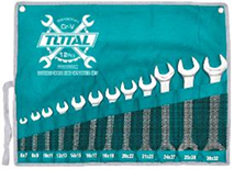 12 Pcs double open end spanner set THT1023121