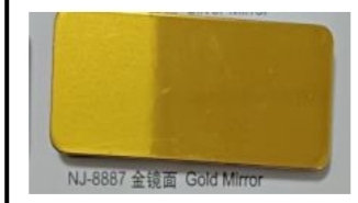 UNbroken  Aluminum Composite Panel 4mm 1220*2448, Gold Mirror