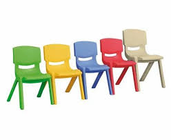 Chair Red , blue , yellow , green , white