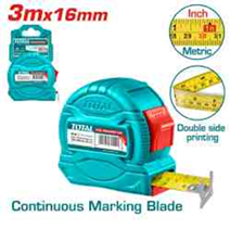 Steel measuring tape-3mx16mm-One button TMT34316