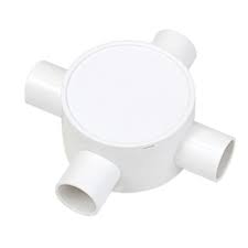 Four way through round junction box F20-65x35 Φ 25