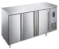 1.8m under counter fridge 3 door 