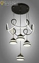 Hanging Light 2023549-4+1BK 3 color