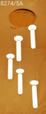 Hanging Light 8274/5A, ￠350*H1000,GD