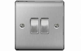 SWITCH AB-STAINLESS STEEL 2 gang 2 way