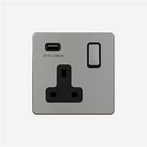 SOCKET AB-STAINLESS STEEL  sigle socket usb